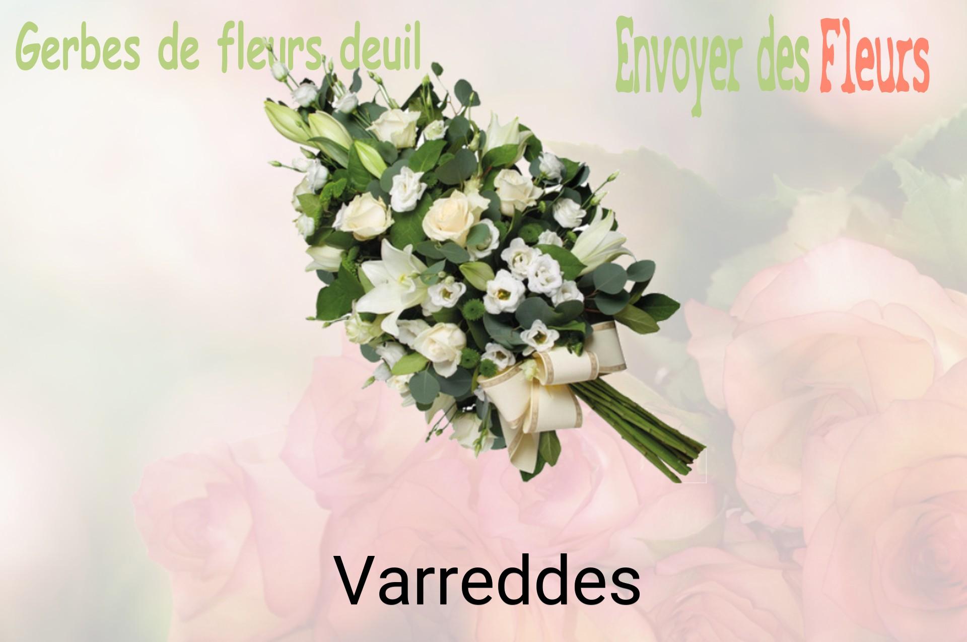Gerbe de fleurs de deuil livrée à Varreddes